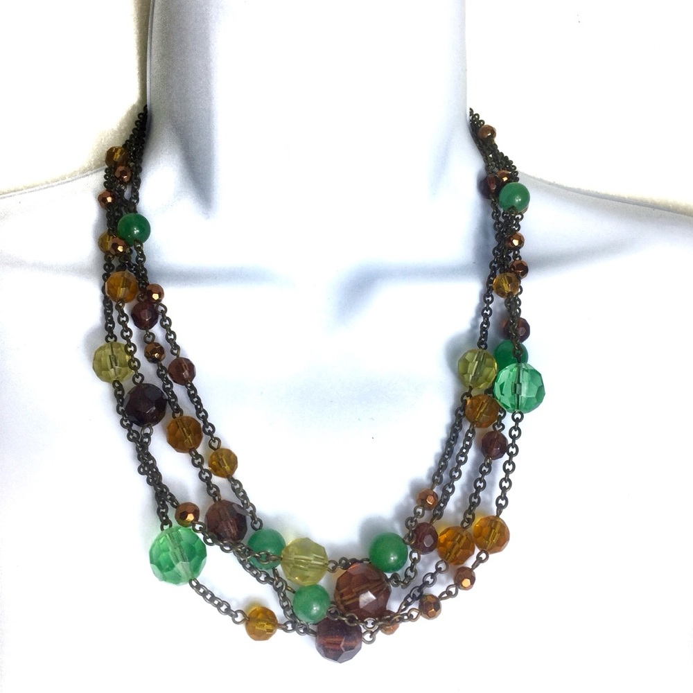 LIA SOPHIA Multi Strand Beaded Necklace